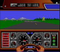 une photo d'Ã©cran de Race Drivin sur Nintendo Super Nes